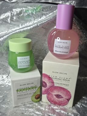 NIB Glow Recipe Duo: Plum Plump Serum & (HTF!!) Avocado Eye Cream